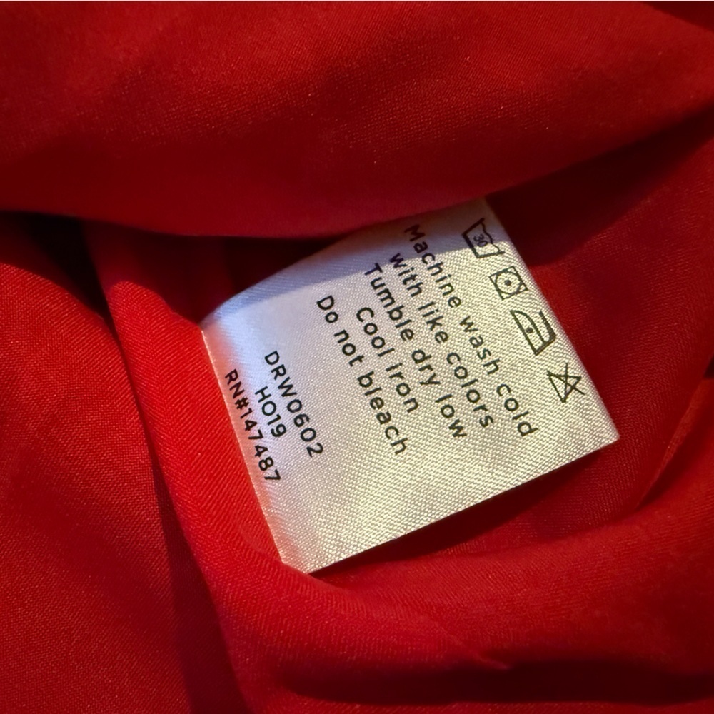 Draper James Angie Red Check/Plaid Ruffle Sleeve Shift Dress Women’s Size 2 - Picture 10 of 15